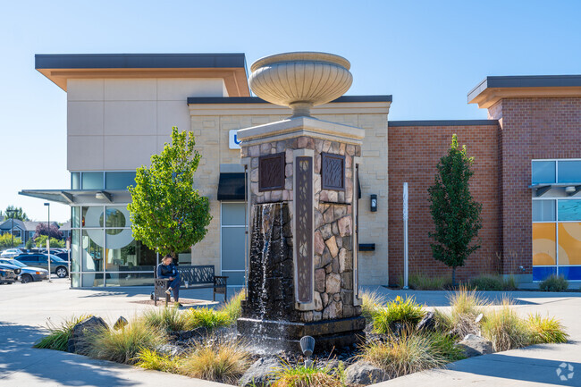 Moran Prairie features a large shopping center on the south hill.