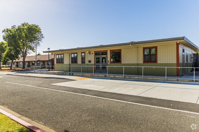 Focused and determined, a student works on a science project in American Canyon Middle School.