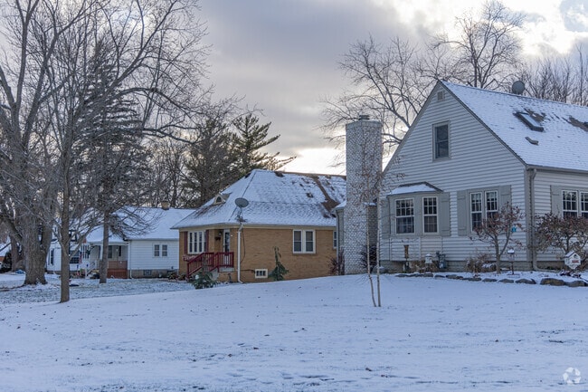 A diverse row of homes in Hales Corners