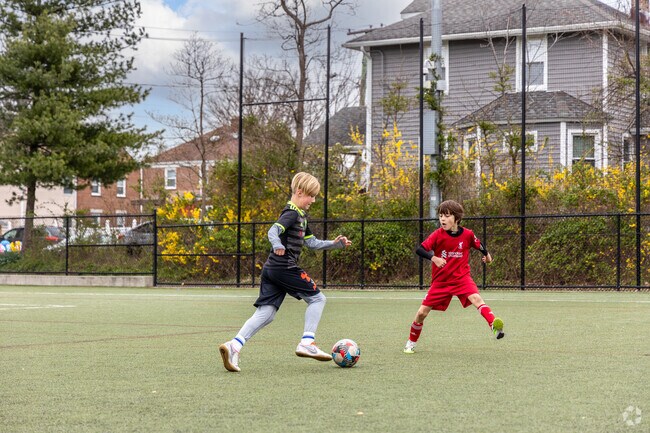 The Garwood Sports and Recreation Complex features a soccer field.