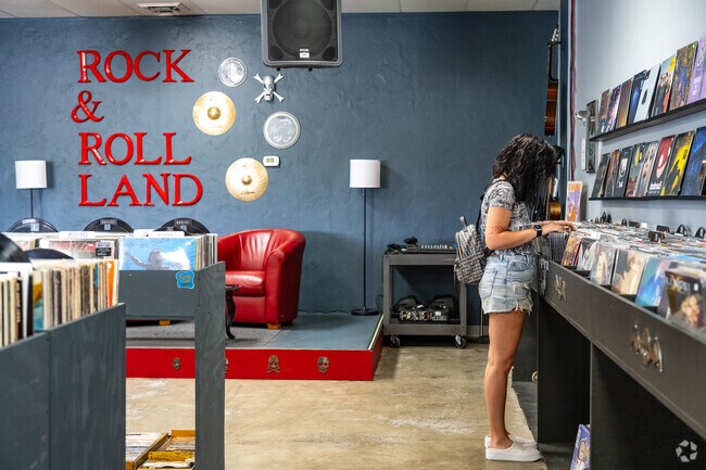 Vinyl and record enthusiasts have Rock and Roll Land just north of Lombardi.