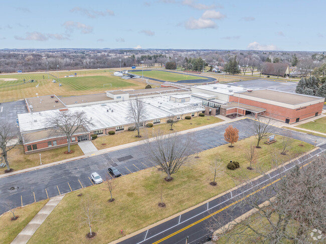 Students can enjoy a large campus at Cambridge High School.