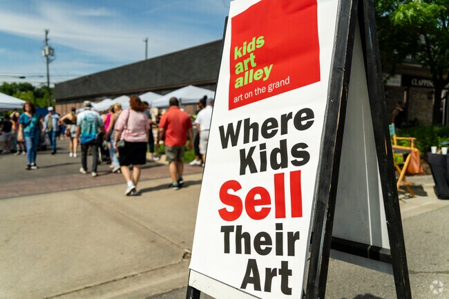 Art on the Grand features a dedicated section of the market for kids.