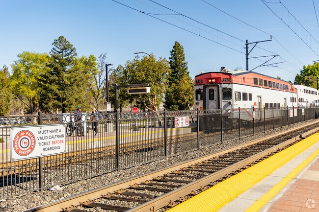 The Mountain View train station offers an easy commute north or south of Rex Manor.