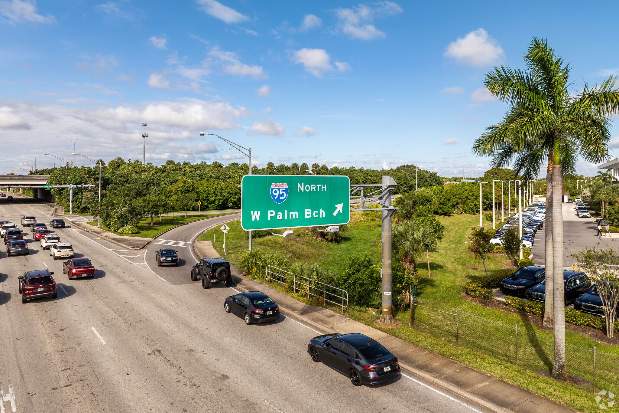 I-95, close to Tropical Palms, offers an easy commute for its residents.