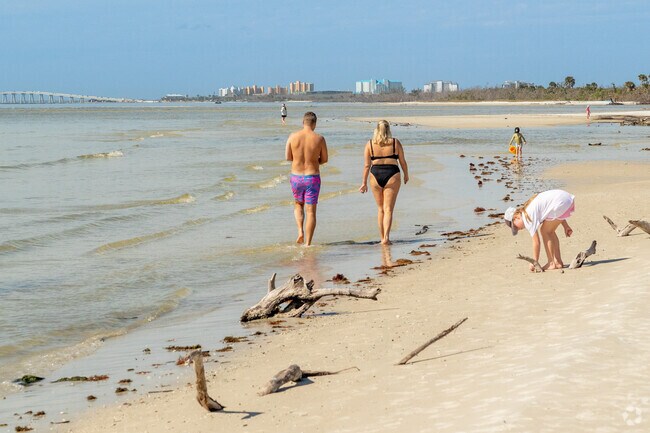 Bunche Beach at San Carlos Bay is a great place to walk on the sand bars at low tide.