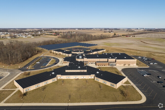 Wauseon Middle School Side Aerial - 1