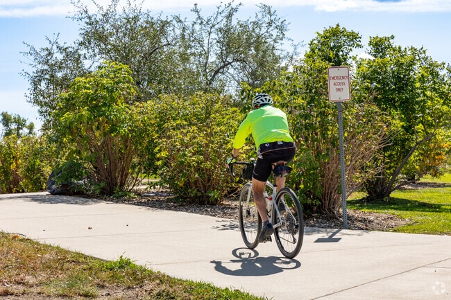 Start at Piney Creek Hollow Park in Tuscany and ride for miles on the Piney Creek Trail.