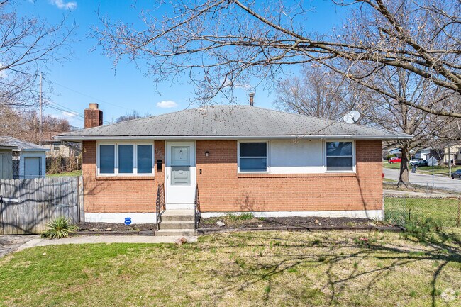 Ranch style home in Blacklick Estates features a fenced-in back yard.