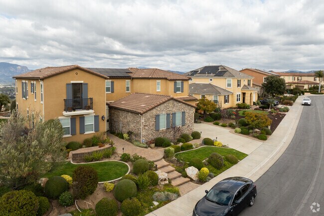 You can find rows of beautiful  Mediteranean style homes up high in the hills of Sky Ranch.