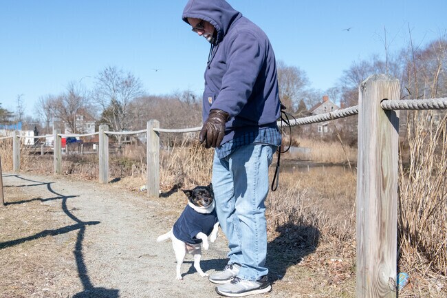 River's End Park in Acushnet Station is perfect for dog walks with its newly upgraded paths.