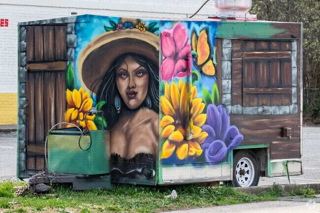 You can enjoy the beauty of this mural in the Northgate Park neighborhood.