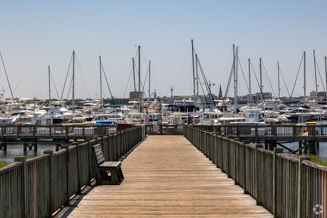 The Charleston Harbor Marina in Mount Pleasant has floating dock space for over 450 boats.