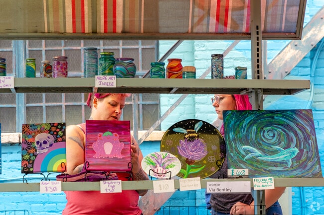 Handmade items are featured in Alley Art Market at Oshkosh Farmers Market.