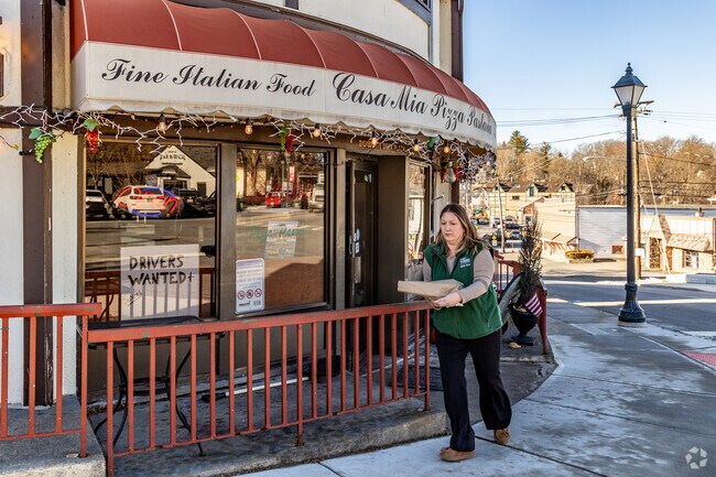 Casa Mia in Sparta, a local favorite, serves Italian cuisine and pizza in a cozy setting.