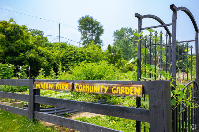 Minerva Park community garden is located at Hawthorne Elementary.