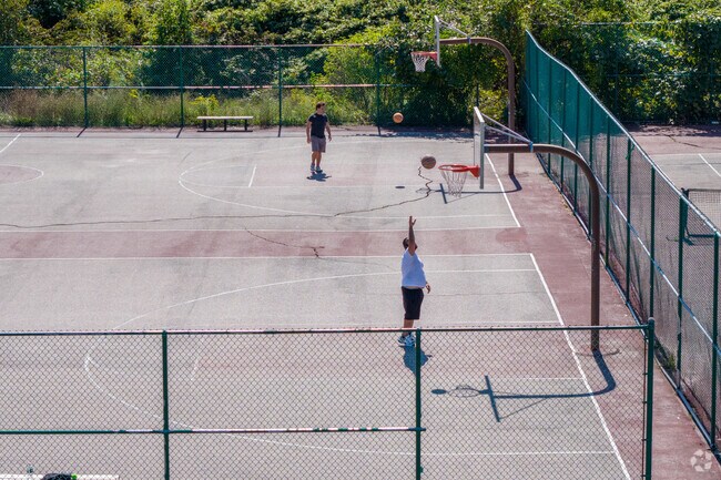 Shoot some hoops at the Kent Heights Athletic and Recreational Area in Kent Heights.