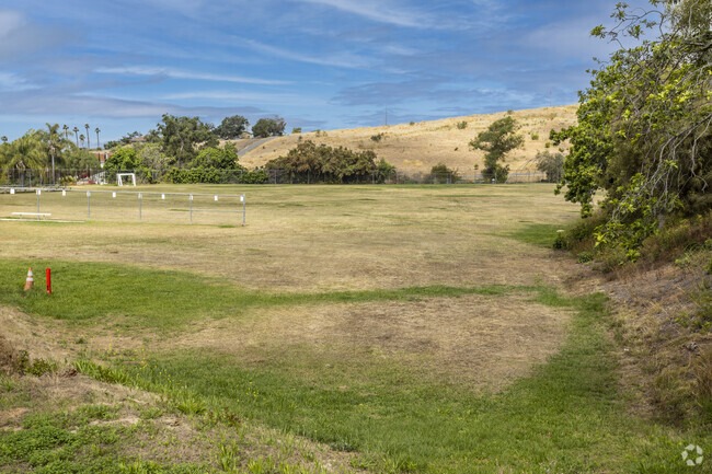 The sports field of the Bonsall High School in Bonsall.