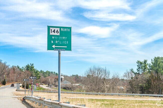 Sutton residents can use Route 146 to commute to Worcester.