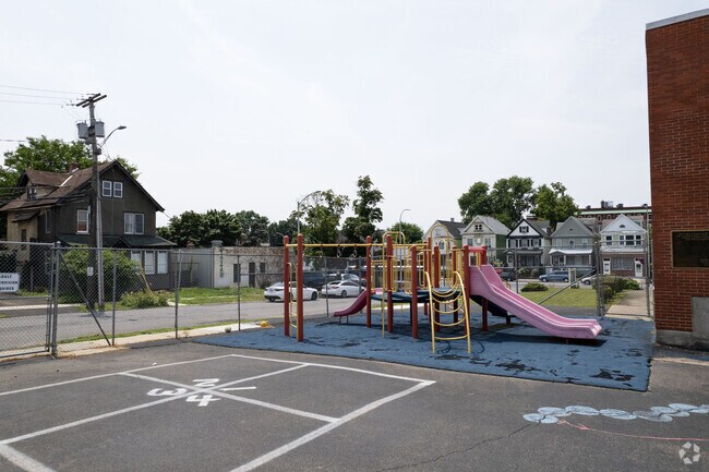 Lots to play and enjoy at Blessed Sacrament School.