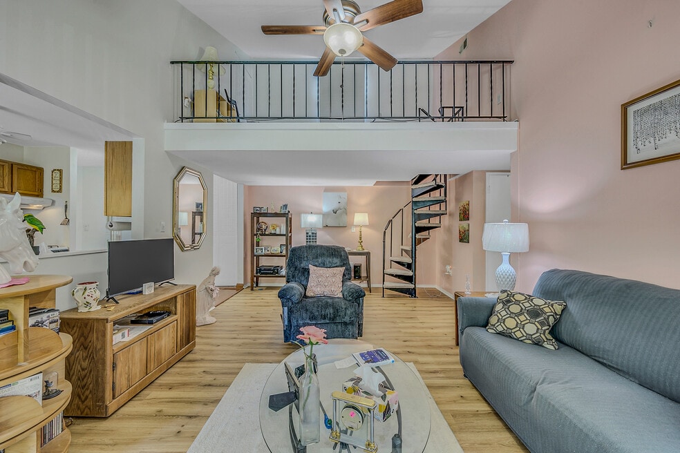 Living Room with Loft