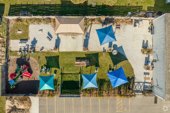 Doundrins Distilling’s outdoor cocktail garden is perfect for relaxing afternoons.