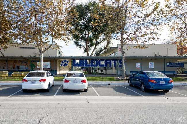 Parking area at the Wilkerson Elementary School in the city of El Monte, Ca.