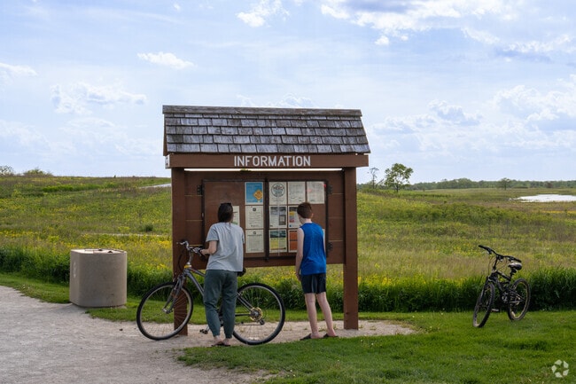Timber Creek residents can enjoy the expansive trails at Springbrook Prairie Forest Preserve.