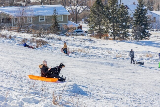 Ponderosa Pines is full of different areas to go sledding.