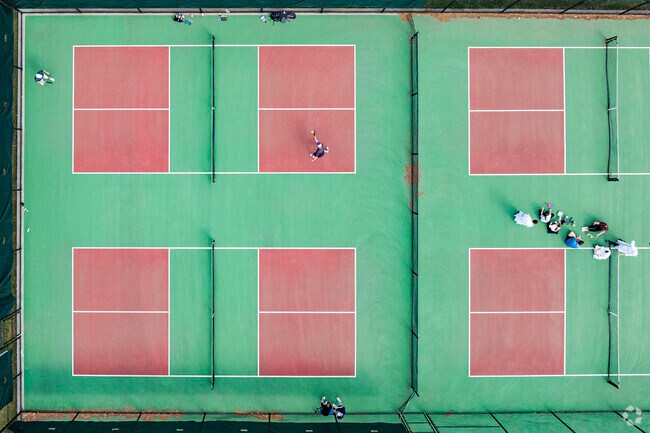 In Athmar Park, Denver, CO you can enjoy pickle ball on the new pickle ball courts.