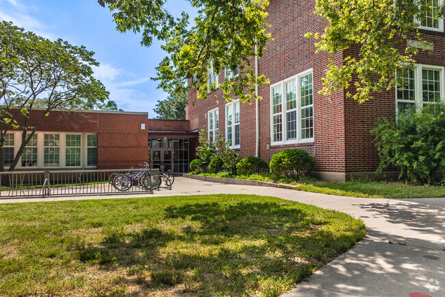Woodlawn Elementary School serves the North Lawrence community.