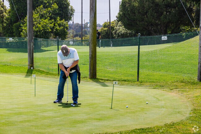 Enjoy the putting green or the pitch and putt course at the Sea Aire Golf Course is Seaside, CA.