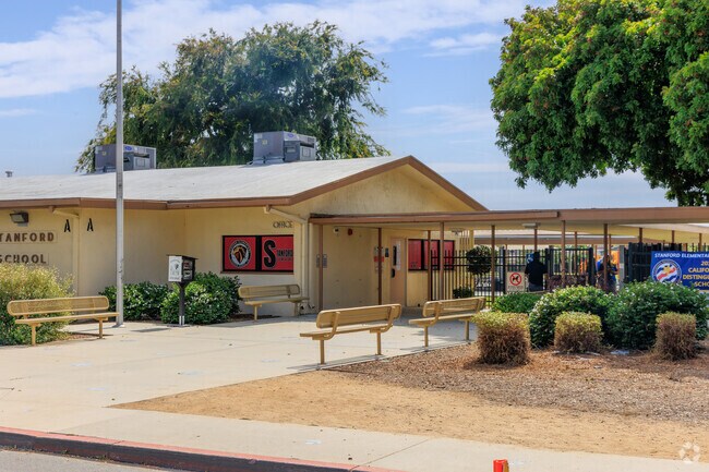 The main entrance toStanford Elementary School in Garden Grove.