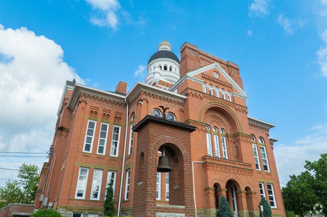 The striking architecture of the Paulding Courthouse reflects its position as the county seat.