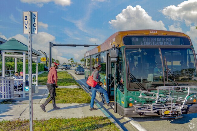 Moorings Park-Hawks Ridge neighborhood is serviced by Collier Area Transit.