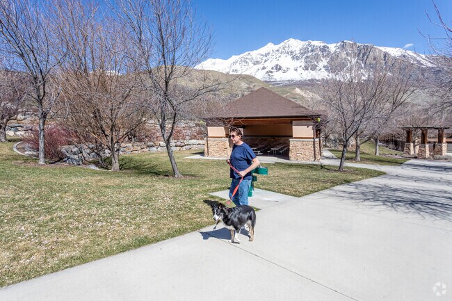 Enjoy walking your dog at Mount Timpanogos Park, located near the Old Orchard neighborhood.