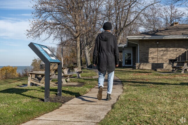 Willowick residents can often be found Lakefront Lodge Park's lakeside walking path.