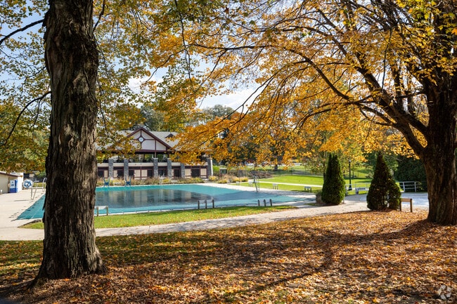 Residents enjoy the pool at Law Memorial Park in Briarcliff Manor during the summer months.