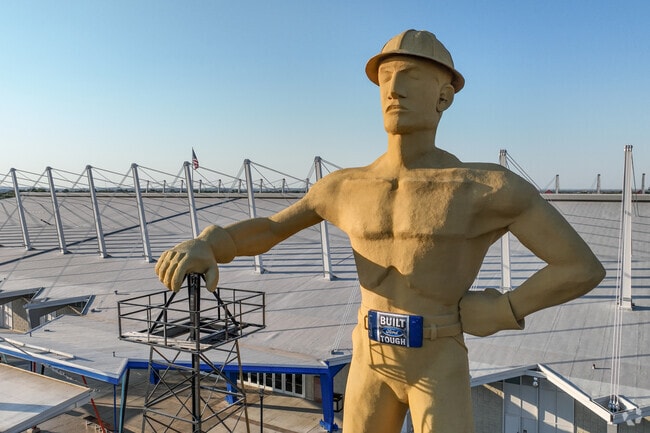 The Tulsa Driller near Mid Tulsa is an icon of the city of Tulsa, welcoming guest to Expo Square