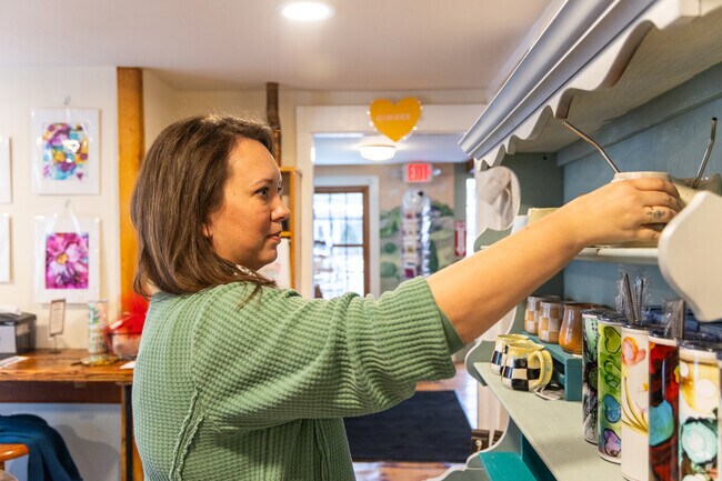 Old Mill Coffee House near South Row is a woman-owned coffee shop & boutique.