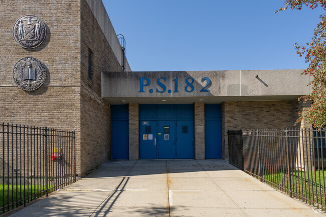 P.S. 182 in the Bronx has a Niche grade of B-.