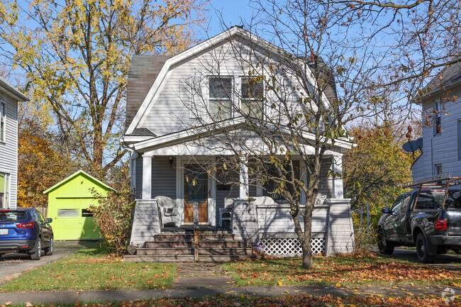 Barn shaped roofs are a fun feature found across the Buckeye Platt neighborhood, in Youngstown.