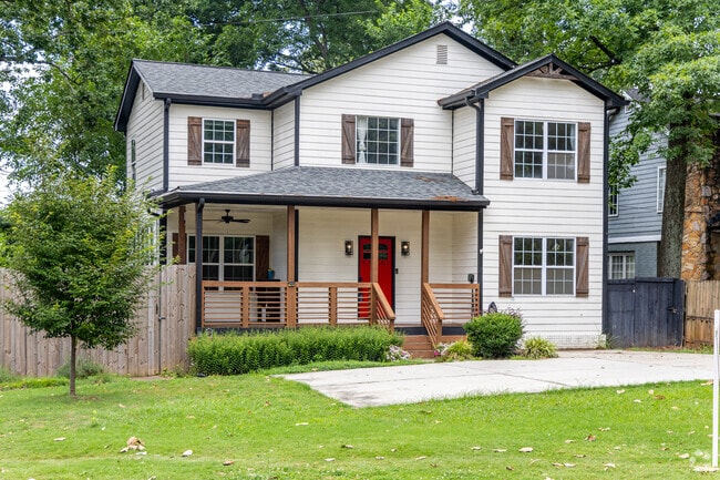 An updated farmhouse style single family home in the Parker neighborhood of Atlanta, GA.