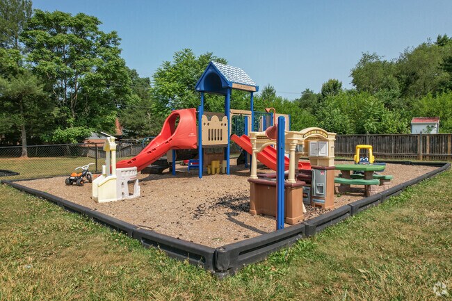 Providence Academy in Prospect Hills has a colorful playground.