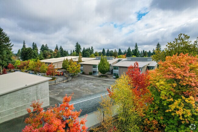 Gregory Heights Elementary School has plenty of outdoor recreation for the  students of Three Tree Point.