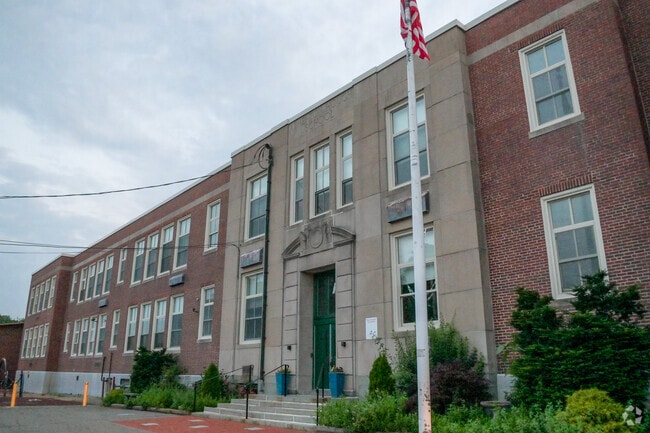 Atherton Hough Elementary School is located in a historic building on Sea Street in Quincy.