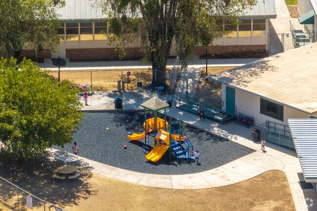 The playground at Le Grand Elementary School in Le Grand.