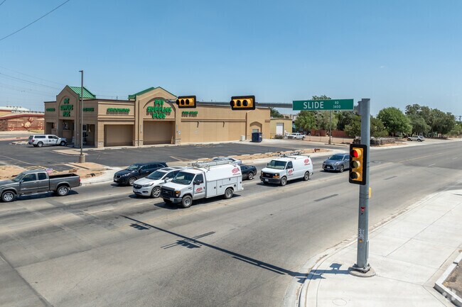 Slide Road & Marsha Sharpe Freeway offer residents quick access to other parts of Lubbock.