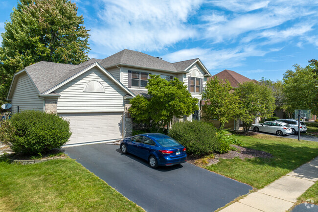Clow Creek has many modern traditional homes with beautiful trees around for privacy.