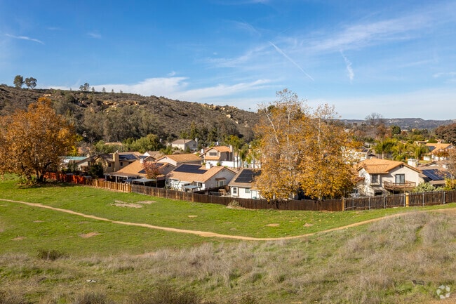 A view of Spanish style homes near the Lakeside Linkage County Preserve in Lakeview.